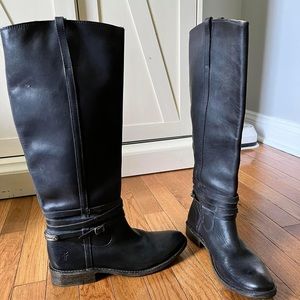 Fry black riding boots